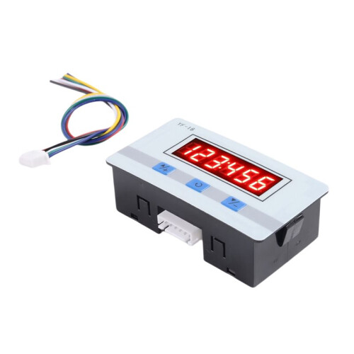 2X Digital Counter Module /AC5V-24V Hour Meter  Calculator Electronic Totalizer with NPN and PNP Signal Interface 2