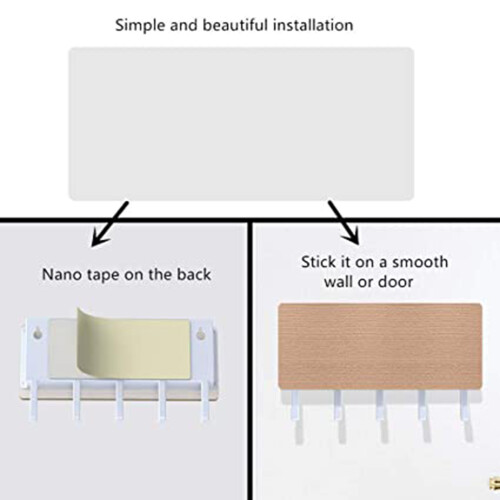 Schlüssel organizer Wand 原木 Optik 2