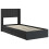 VidaXL vidaXL Bed Frame with Storage and Headboard Black 90 x 190 cm 3