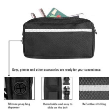 Multifunctional Sports Waist Bag Extended Hand Free Leash Adjustable for Dog Walking and Leash Pet Running Leash