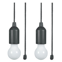Lyyt LED Pull Light Battery Hanging Bulb 2 Pack