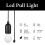 Lyyt LED Pull Light Battery Hanging Bulb 2 Pack 7
