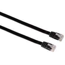Netzwerkkabel Flach 5m Schwarz