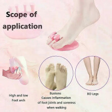 (Pink-8Pairs) 2025 New Arch Trainer Corrective Toe Training Tools Toe Splints Hip Arch Trainer Fitness Equipment Foot Orthotics