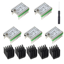 MKS TMC2208 V2.0 Stepper Motor Driver Ultra-Quiet/Low Heat for MKS SGen L V1.0/Gen L V2.0 Controller Board (5Pcs)