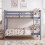 Home Discount (Grey) Milan Bunk Bed High Sleeper Ladder Solid Wood Pine 3
