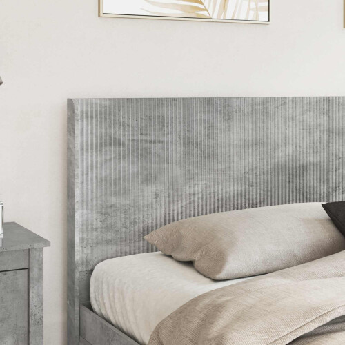 VidaXL vidaXL Bed Frame with Storage and Headboard Concrete Grey 180 x 200 cm 2