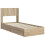 VidaXL vidaXL Bed Frame with Storage and Headboard Sonoma Oak 100 x 200 cm 4