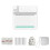 (Blue) Thermal Portable Bluetooth Printers 57mm Mini Wireless Pos Thermal Image Photo Printers For Android Ios Mobile Phone Flye1984 js 1