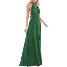 Elegantes Abendkleid für Damen Elegantes Chiffon Maxi Langes Grünes S — maxi kleid grün, abendkleid chiffon