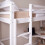 Vida Designs (White) Sydney 3ft Single Bunk Bed with Corner Desk Pine 4