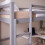Vida Designs (Grey) Sydney 3ft Single Bunk Bed with Corner Desk Pine 4