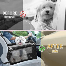 Dog Car , Foldable Dog Car Booster Waterproof Breathable Travel Bag for Small to Medium Dogs, Puppies, and Pets