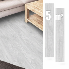 Lamas Vinílicas Autoadhesivas 5 m² GRISES Tablas PARQUET Impermeables — suelo pvc, suelo vinílico, renovación suelo