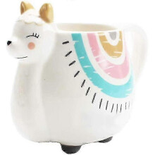 3d Alpaca Llama Coffee Mug with Hand Printed Designs,ceramic Cute Mug Handmade Cup Birthday Gifts for Girl
