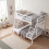 Vida Designs (White) Sydney Triple Bunk Bed - Single Double Ladder 2