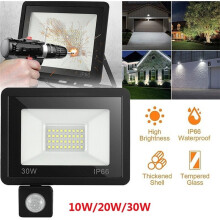 LED Flood Light IP66 Waterdicht PIR Bewegingssensor Floodlight Buiten LED Spot voor Tuin Straatverlichting 20W