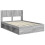 VidaXL vidaXL Bed Frame with Storage and Headboard Grey Sonoma 120 x 190 cm 5