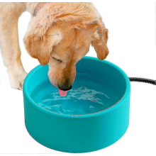 3.2L Large Heated Water Bowl for Outdoor Use, 30W Thermostatic Control Heating Pet Bowl with 6.6 ft Cord