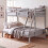 Vida Designs (Grey) Sydney Triple Bunk Bed - Single Double Ladder 1