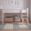 Vida Designs (White) Sydney High Sleeper Bunk Bed with Storage Ladder 3