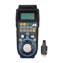 Bezprzewodowy Ręczny Kołowrotek MPG Pendant Ręczny Kołowrotek 4-Osiowy Odbiornik USB do Maszyny Frezarskiej CNC