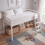Vida Designs (White) Sydney High Sleeper Bunk Bed with Storage Ladder 2