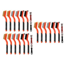 3set Wire Brush Cleaning Kit,Stainless Steel Scraper Brushes with Scraper Blades, Used for Rust Removal and Dust Removal