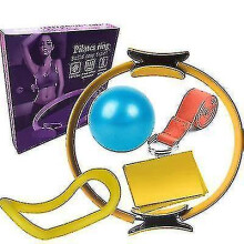 (Yellow) Pilates Equipment 6 Pcs/set Of Yoga Fitness Pilates Ring Yoga Ball