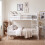 Vida Designs (White) Milan Triple Bunk Bed - Single Double Detachable 3