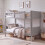 (Grey) Gemini Pine Bunk Bed High Sleeper - Detachable 1