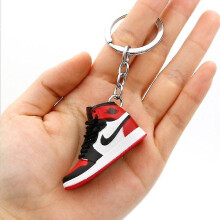(HHJZ) Shoes Model Key Chain Bag Pendant 3d Three-dimensional Mini Basketball Shoes Creative Personality Pendant