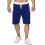 (M, light blue) Mens Shorts Casual Drawstring Summer Beach Shorts 1