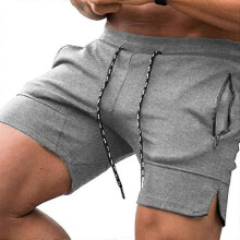 (XL, Light gray) Beach Shorts, Gym Shorts, Men's Shorts, Workout Shorts, Weightlifting Squat Shorts