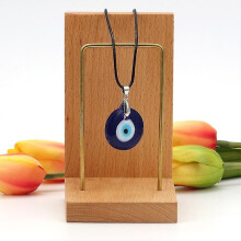 Round Blue Evil Eye Glass Pendant for Men And Women, Necklace Charms, Creative Party Accessories, Gift