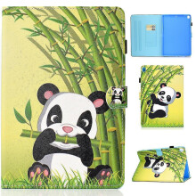 Case for Ipad 5 9.7 2017 Cover with Auto Sleep/wake Pattern Magnetic - Panda
