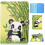 Case for Ipad 5 9.7 2017 Cover with Auto Sleep/wake Pattern Magnetic - Panda 1