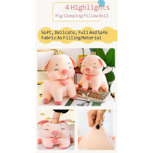 (55cm) Cute Pig Doll Pillow Super Soft Christmas Gift | Plush Pillow