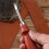5 Beech Handle Leather Edger Hand DIY Leather Carving Tools Chamfering Shovel  Thinning 4