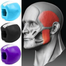 (Blue) Facial Fitness Ball Chin And Neck Conditioning Exercise Equipment
