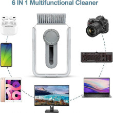 Keyboard Cleaner,6 in 1 Keyboard Cleaning Kit,Laptop Cleaning Kit with Brush,Phone Cleaning Kit,Airpod Cleaning Kit,Multifunctional Cleaning Kits for