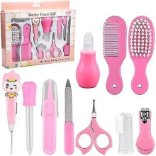 (Pink) 10 In 1 Baby Health Care Set