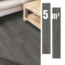 Selbstklebende Vinylpaneele 5 m² DUNKELGRAU Dielen PARKETT Wasserdicht — pvc boden, vinylboden, bodenrenovierung, selbstklebende pvc fliesen