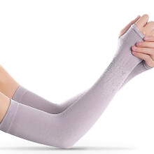 (F) Ultraviolet Protection Long Arm Sleeves Running Golf Riding Soft Cooling And Warm Gloves