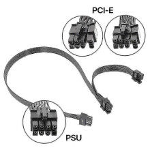 (Single head 65cm) 8Pin Modular Cable for Corsair PCIE GPU 8Pin To 6+2pin Power Supply Cord Extend