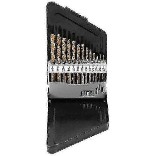 13Pcs Left Handed Drill Bit Set Extractor Drill Bits for Tools Accessories with Titanium Nitride Co