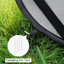 Portable Car Dog Kennel with Oxford Fabric, Foldable Pet Carrier Cage for Cats and Dogs, Indoor Outdoor Travel Crate