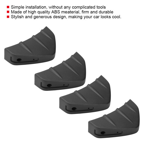 4X Schwarz Auto Lip Spoiler Heckstoßfänger 1