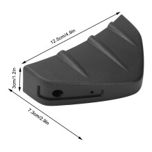 4 Stück Auto Lip Spoiler Schwarz Heckstoßfänger