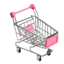(Lake Blue) Desktop Decoration/toy Mini Shopping Cart